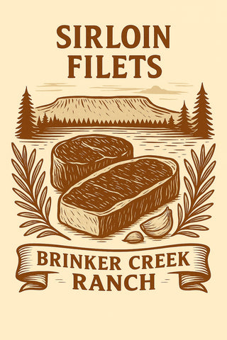 2.5 lbs Baseball Filets Sirloin Steak