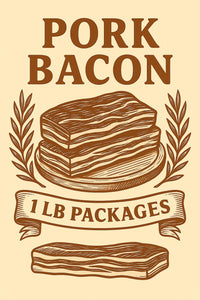 Pork Bacon 1 lb packages
